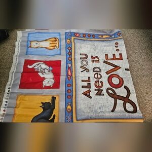 Charming Cat Fabric Panel